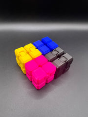 Fidget Infinity Cube, Sensory Stress Reliever, Desk Toy, Perfect Gift for Kids, Sensory Tool for Focus and Relaxation, 3D Printed