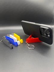 Phone Stand with Keyring, Portable Office Gadget, Perfect Gift for Him or Her, Ideal for Meetings