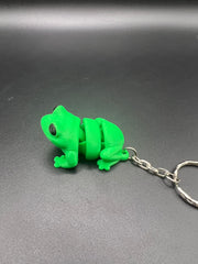 Frog Keychain, Fidget Toy, Frog Gifts, 3D Printed Keyring, Under 5 pounds