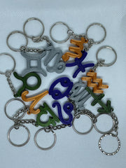 Star Sign Keyring - Zodiac Keyring - 3D Printed Keyring - Keychain - Gift, Under 5 pounds