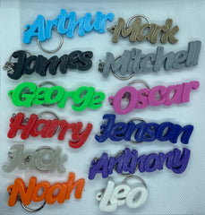 Personalised Keyring - Keychain - Gift 3D Printed, Under 5 pounds,
