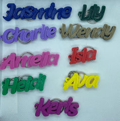 Personalised Keyring - Keychain - Gift 3D Printed, Under 5 pounds,