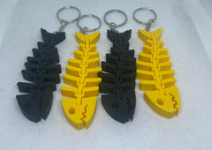 Flexi Fish - Fidget 3D Printed Keyring - Keychain - Gift 3D Printed, Under 5 pounds