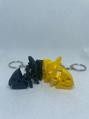 Flexi Fish - Fidget 3D Printed Keyring - Keychain - Gift 3D Printed, Under 5 pounds