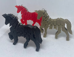 Flexi Unicorn - Fidget 3D Printed Keyring - Keychain - Gift 3D Printed, Under 5 pounds